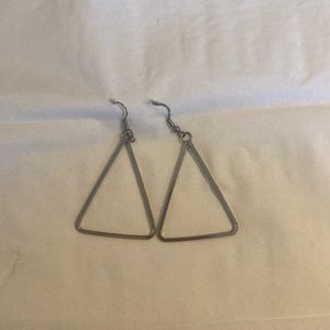 Triangle dangle earrings